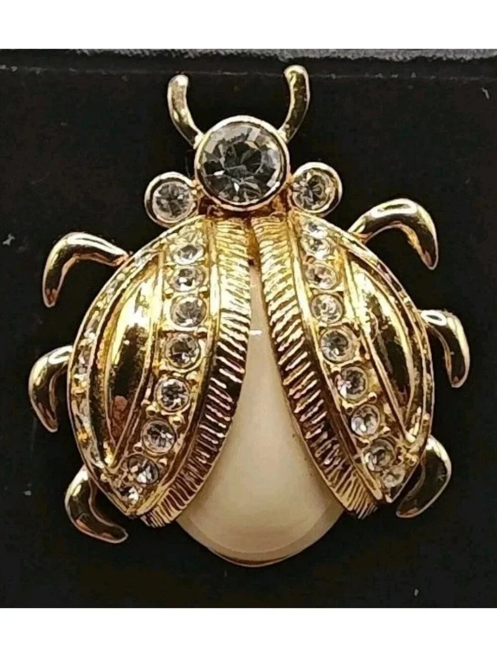 Vintage Kate Spade Ring Large Bugs Cocktail Statement Ladybug Beetle Sz 7